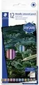 STAEDTLER Buntstife Metallic, 12er Kartonetui sechseckig, für metallisch schimmernde Effekte (146M C12)