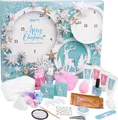BRUBAKER Cosmetics Beauty Adventskalender 24 x Körperpflege Produkte & Spa Accessoires - der XXL Wellness Weihnachtskalender für Frauen und Mädchen - Mint Blau