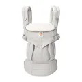 Ergobaby Omni 360 4-Positionen Babytrage für Neugeborene ab Geburt bis 20kg, 4-in-1 Kindertrage Tragesystem, Pearl Grey