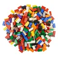 LEGO® 2x4 Steine Bausteine Gemischt Bunt - 3001 NEU! Menge 100x Spielbausteine, (Bausteine, 100 St., Kreativ-Set), Made in Europe