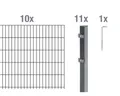 Doppelstabmatten-Set ALBERTS Typ 6/5/6 2000 x 100 cm anthrazit