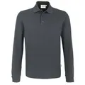 HAKRO Longsleeve-Poloshirt MIKRALINAR® anthrazit, M