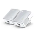 tp-link TL-PA4010KIT Netzwerk-Adapter, Powerline Adapter Set, 600Mbit/s Homeplug AV2, für Streaming