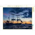 CALVENDO Puzzle CALVENDO Puzzle Windjammer auf der Ostsee im Abendlicht 1000 Teile Lege-Größe 64 x 48 cm Foto-Puzzle Bild von Rico Ködder, 1000 Puzzleteile