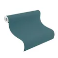 Rasch Poetry II | 542462 | Vliestapete Einfarbig | 0.53 m x 10.05 m | Blau