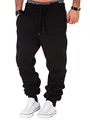 L.A.B 1928 Herren Jogginghose Trainingshose Sporthose Fitness Jogg Japan Kosmo Style Hose LAB-7004 (3XL, Schwarz)