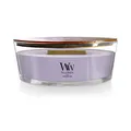 Woodwick Ellipse Duftkerze mit knisterndem Docht | Lavender Spa | Bis zu 50 Stunden Brenndauer