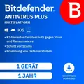 Bitdefender Antivirus Plus Multiplatform 2026 / 1 Gerät / 1 Jahr / KEY (ESD)