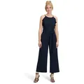 Vera Mont Overall Vera Mont Jumpsuit mit Volant (1-tlg) Bindeband blau 42