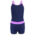 Aquarti Badeanzug Aquarti Mädchen Badeanzug mit Bein Racerback blau|lila 146