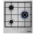 Phönix PS-450T Einbau Gaskochfeld Edelstahl Gaskocher 3 flammig Propan-/ Erdgas