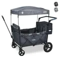 FableKids Bollerwagen Bollerwagen LEO X4Plus mit Dach faltbarer Transportwagen 3 Farben (Stück), Blueberry Blau
