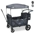 FableKids Bollerwagen LEO X4Plus mit Dach faltbarer Transportwagen Blueberry