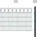 Arvotec Doppelstabmattenzaun ESSENTIAL 100 zum Einbetonieren "Ring" mit Zierleiste, (Set, 13-St), Zaunhöhe 100 cm, Zaunlänge 2 - 60 m