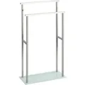 Wenko Handtuchhalter Debar 23438100, silber, aus Edelstahl, 2 Halterarme zu je 46 cm