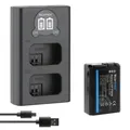 Akku + LCD Lader für Sony NP-FW50 Alpha  6000 6500  7R II NEX 7 RX10 1030 mAh