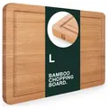 Blumtal Schneidebrett, Braun, Holz, Echtholz,Bambus, Rechteckig, 38x25 cm, Lfgb, geschmacksneutral, Küchenzubehör, Schneidebretter
