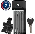 ABUS Rahmenschloss Abus Faltschloss Bordo Lite 6055 85 cm schwarz SH 6055