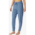 Schiesser Pyjamahose Mix Relax Schlafhose, Nacht Hose, Loungehose blau 38