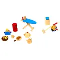 Goki 51939 - Accessoires Küche, 19-teilig, Puppenhausmöbel, aus Holz (US IMPORT)