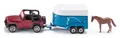 SIKU Modellauto Jeep mit Pferdeanhänger 1651 #2150035