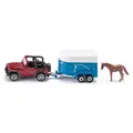 Siku 1651 Jeep mit Pferdeanhänger Maßstab 1:55 Spielzeugauto Modellauto PKW