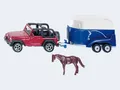 Siku 1651 Jeep mit Pferdeanhänger NEU OVP+