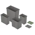 Abfallsammler, Cargo Synchro, 9280316, 55l, KF, grau, dunkelgrau