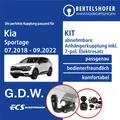 Für KIA Sportage IV Typ QL/ QLE 07.2018-09.2022 AHK abn +7pol sp. E-Satz TOP