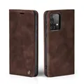 LBH Handyhülle für Samsung Galaxy A52 / A52 5G / A52s 5G in Dunkelbraun mit Karten- und Geldfach Smartphone Hülle mit Standfunktion Flip Case Schutzhülle Magnetverschluss Vintage