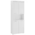 INOSIGN Hochschrank Avena, Badezimmerschrank, Küchenschrank Badezimmerhochschrank mit offenem Fach, 4 Türen und 4 Einlegeböden weiß