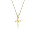 Elli Kreuz Symbol Anhänger Religion 925 Sterling Silber Gold Damen 