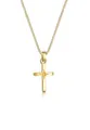 Elli Kette mit Anhänger Kreuz Anhänger Klassik Kommunion 925 Silber, Kreuz, Gold