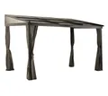Terrassendach Terrassenüberdachung Aluminium Sojag bronze 298x364x243cm