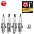 4x NGK PFR7S8EG PLATINUM Zündkerzen für AUDI A1 A3 S3 A4 RS4 A5 RS5 A6 V-LINE 50