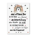 Postkarte DANKE KRIPPENZEIT Geschenk Erzieherin Abschied Kita