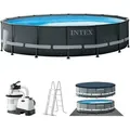 Intex Frame Pool 488 x 122 cm Komplettset | Rundpool mit Zubehör