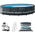 INTEX 26326GN - Ultra XTR FramePool-Set (488x122cm) Aufstellpool Gartenpool groß