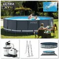 Intex 26326 Ultra Frame Pool XTR 488x122cm Stahlrohrbecken Pumpe Leiter Zubehör