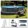 INTEX Komplettset Ultra XTR Frame Pool Ø 488x122cm + Sandfilter Swimmingpool
