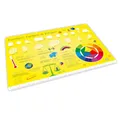 stabiles Vinyl Tischset mit Lerneffekt für Kinder Platzdeckchen Platzset abwaschbar reißfest farbecht (Formen und Farben)