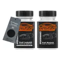 TRISTARcolor Motorradlack Lackstift Set für Piaggio Scooters 83 Nero Basislack Klarlack je 50ml