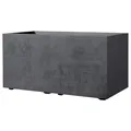 Deroma Pflanzkasten Millenium Kunststoff anthrazit 79 x 39 x 39 cm Blumenkasten