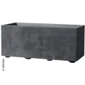 Deroma Pflanzkasten Millenium Kunststoff anthrazit 79 x 39 x 39 cm  Blumenkasten