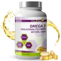 Vita2You Omega 3 - 1000mg - Triglyceride Form - EPA & DHA - 365 Softgels