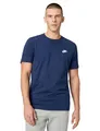 Nike Herren T-Shirt Sportswear Club, Midnight Navy/White, L, AR4997-410