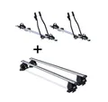 2x Fahrradträger SAGITTAR+Dachträger Tema für für Alfa Romeo 147 SW 5Tür 00-10