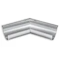 Rinnenwinkel Grömo Außeneck 45°, halbrund, Schenkellänge 300mm, Zink, verschiedene Größen (Ausführung: Nenngröße 333. Ø 153mm. Schenkellänge 300mm)