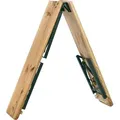 Juskys Bierzeltgarnitur 3-teilig Biertischgarnitur mittig klappbar 220 cm - Gartenmöbel Set aus Tannenholz Biertisch Bierbänke Festzeltgarnitur N... - Naturbelassen