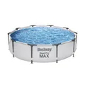 Bestway® Steel Pro MAX™ Frame Pool ohne Pumpe Ø 305 x 76 cm, lichtgrau, rund